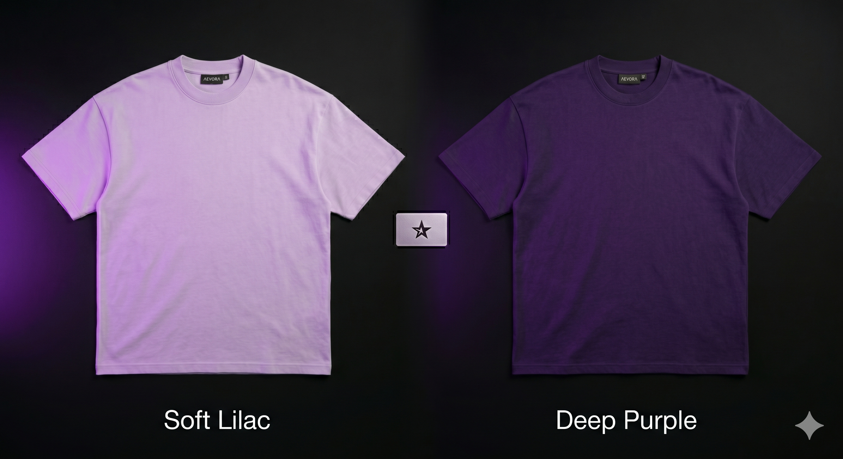 KAHET Tee — Soft Lilac & Deep Purple Color Variants | Aevora