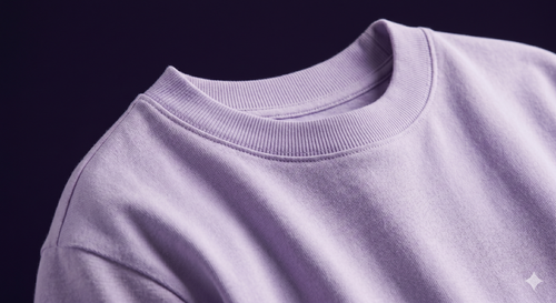 KAHET Tee — Neckline & Fabric Detail — Premium Egyptian Cotton | Aevora