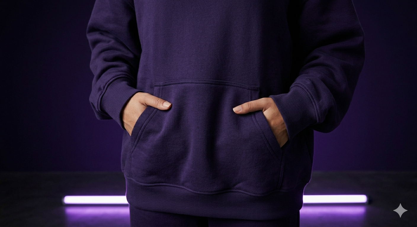 Wide Leg Sweat Pants — Soft Lilac & Deep Purple Color Variants | Aevora